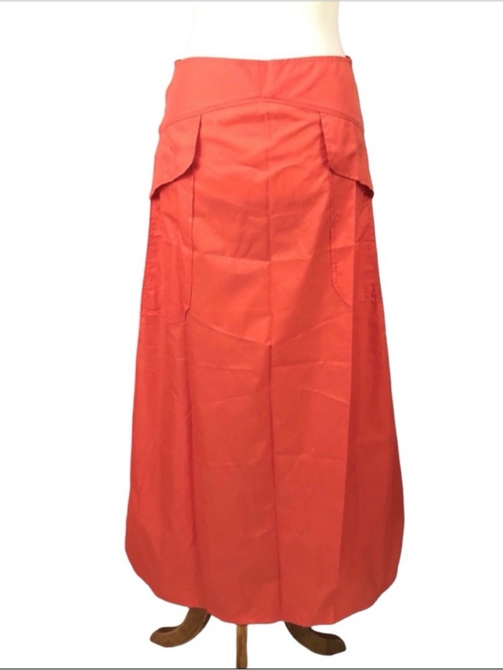 90’s Rave Futuristic Nylon  Maxi Skirt